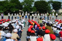 ６月の全校朝会（４年生のよる今月の生活目標発表より）