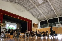 雄飛祭での吹奏楽部の演奏